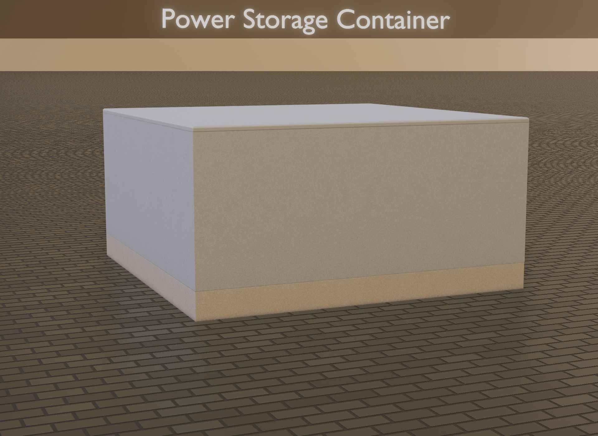 Power Storage Container Low-poly 3D model_17