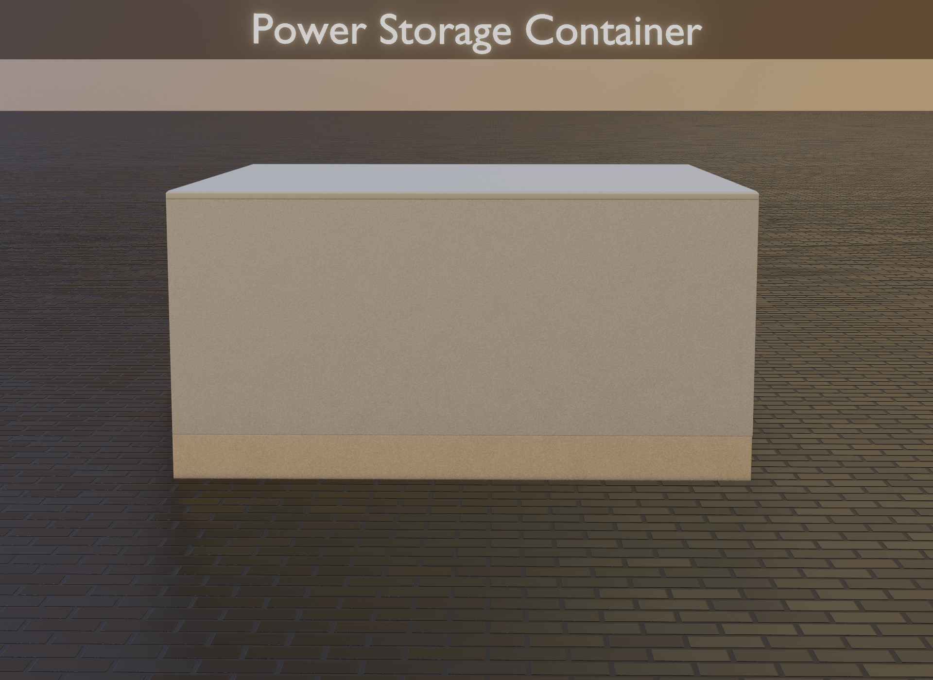 Power Storage Container Low-poly 3D model_10