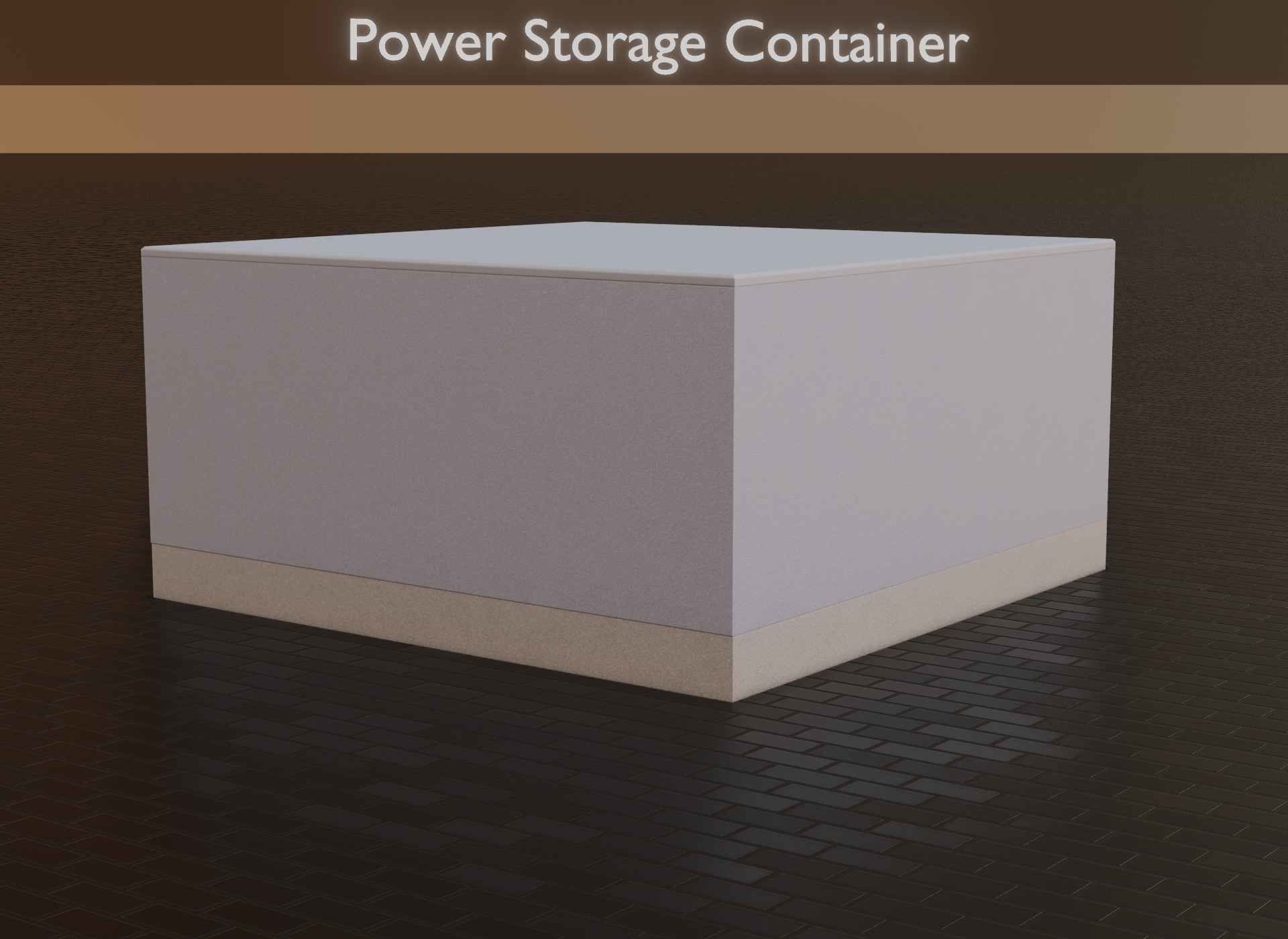 Power Storage Container Low-poly 3D model_12