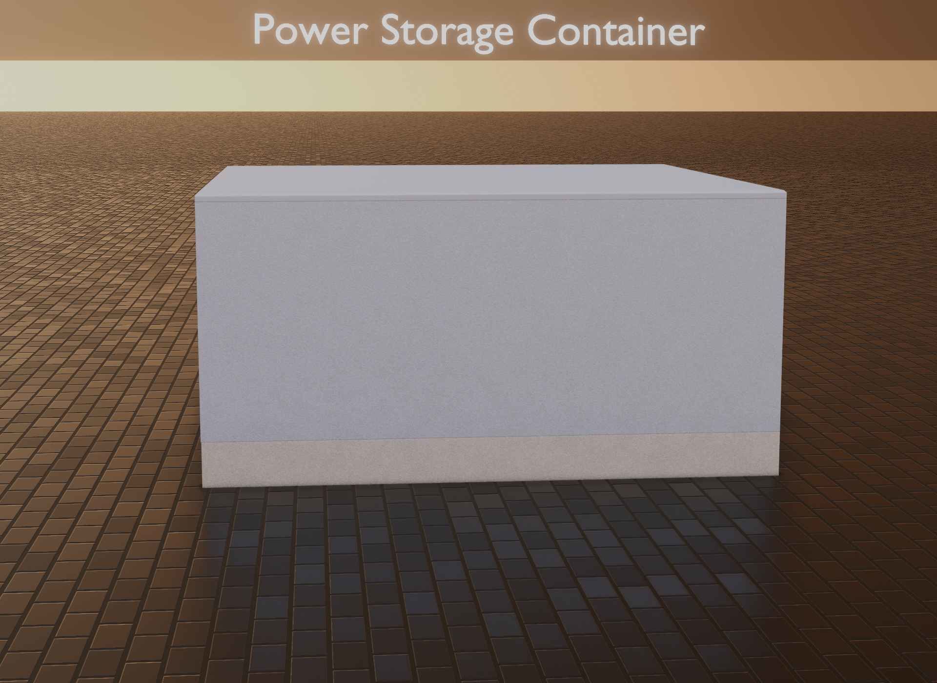 Power Storage Container Low-poly 3D model_14