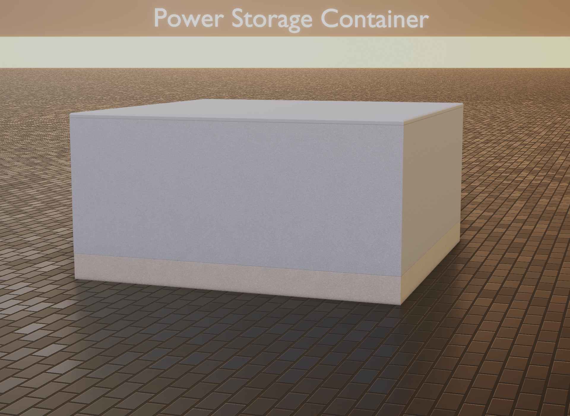 Power Storage Container Low-poly 3D model_15