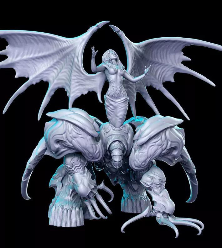 Ruby Weapon Evolution Final Fantasy 32mm Pre-supported 3D print model_0