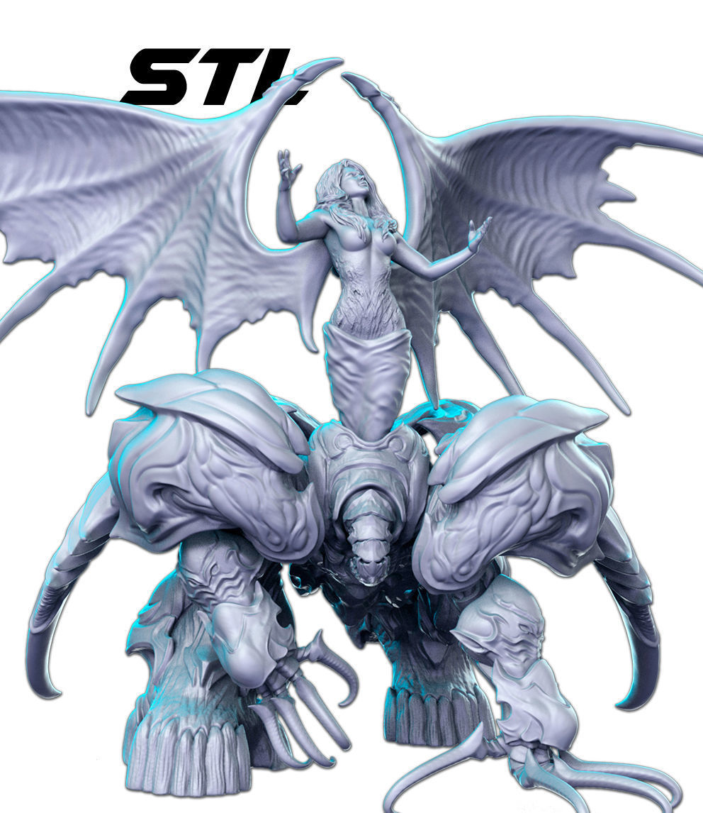 Ruby Weapon Evolution Final Fantasy 32mm Pre-supported 3D print model_1