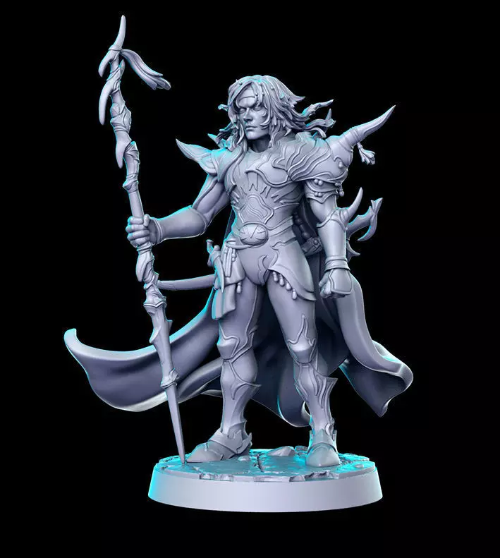 Cecil Final Fantasy 32mm Pre-supported 3D print model_0