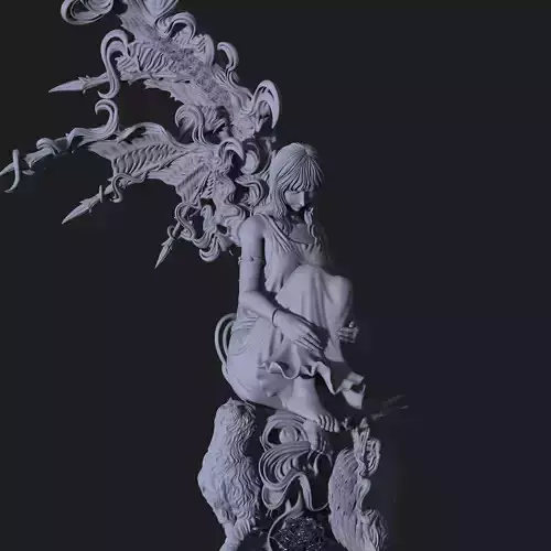 3D Game Assets 3D Printed Models Angel Figures
