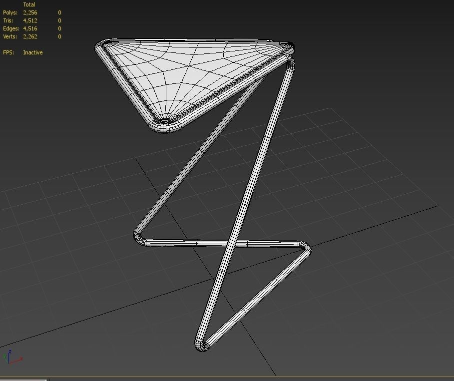 Side Table  Model 2 Low-poly 3D model_7