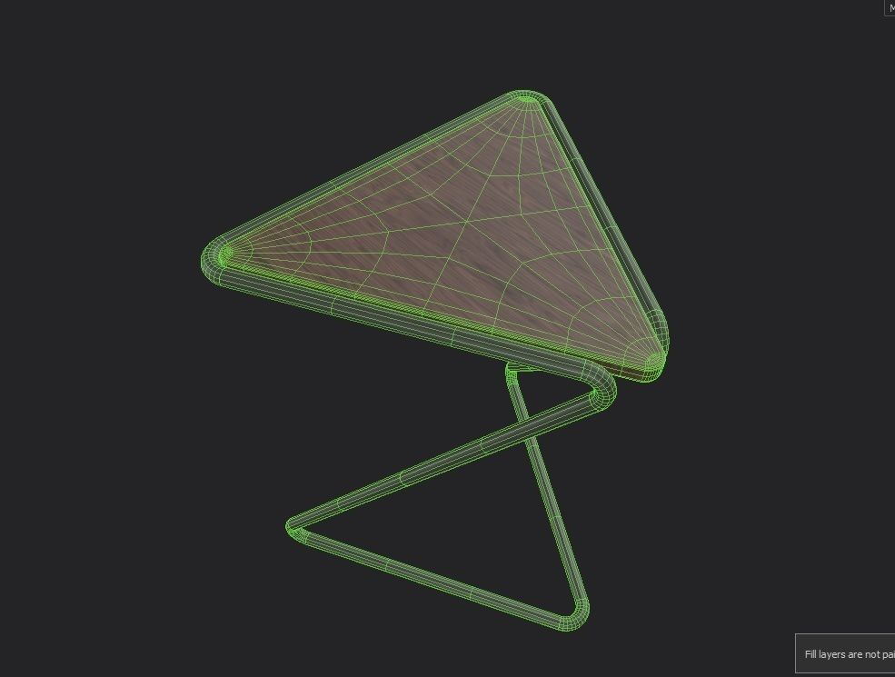 Side Table  Model 2 Low-poly 3D model_1