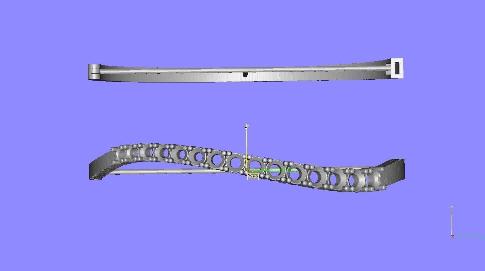 Simple Round Diamond Bracelet 3D print model_13