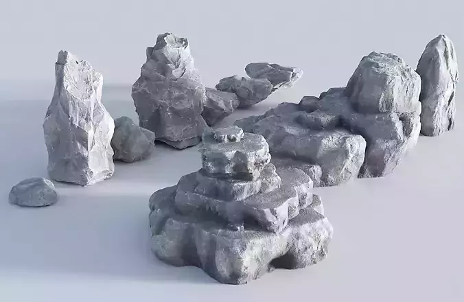 10 Sharp Rock - Stone - Boulder Collection