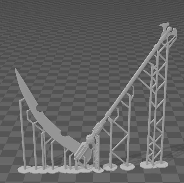 Nightbringer proxy scythe  3D print model_1