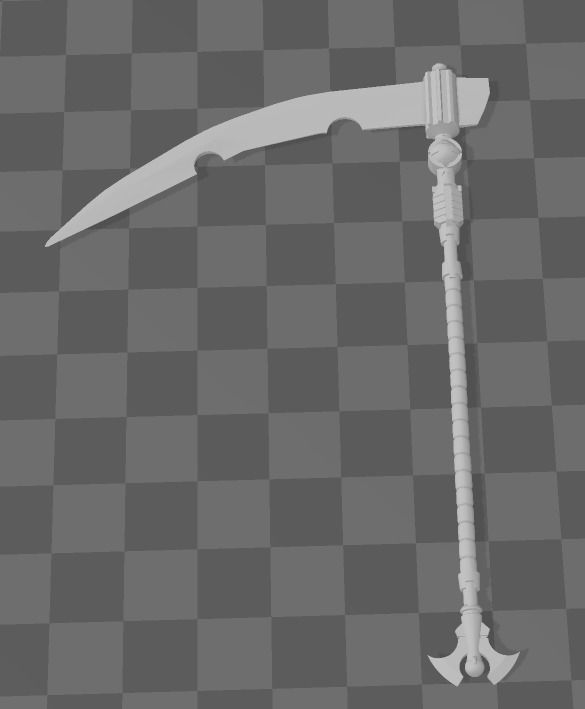 Nightbringer proxy scythe  3D print model_2