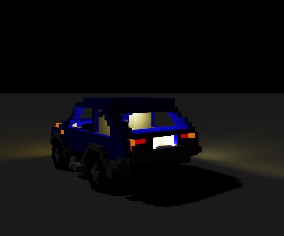jeep car Free low-poly 3D model_1