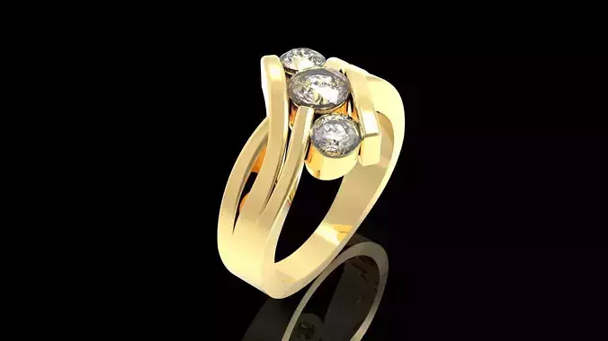3 stone ring