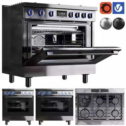 bosch ranges Low-poly 3D model