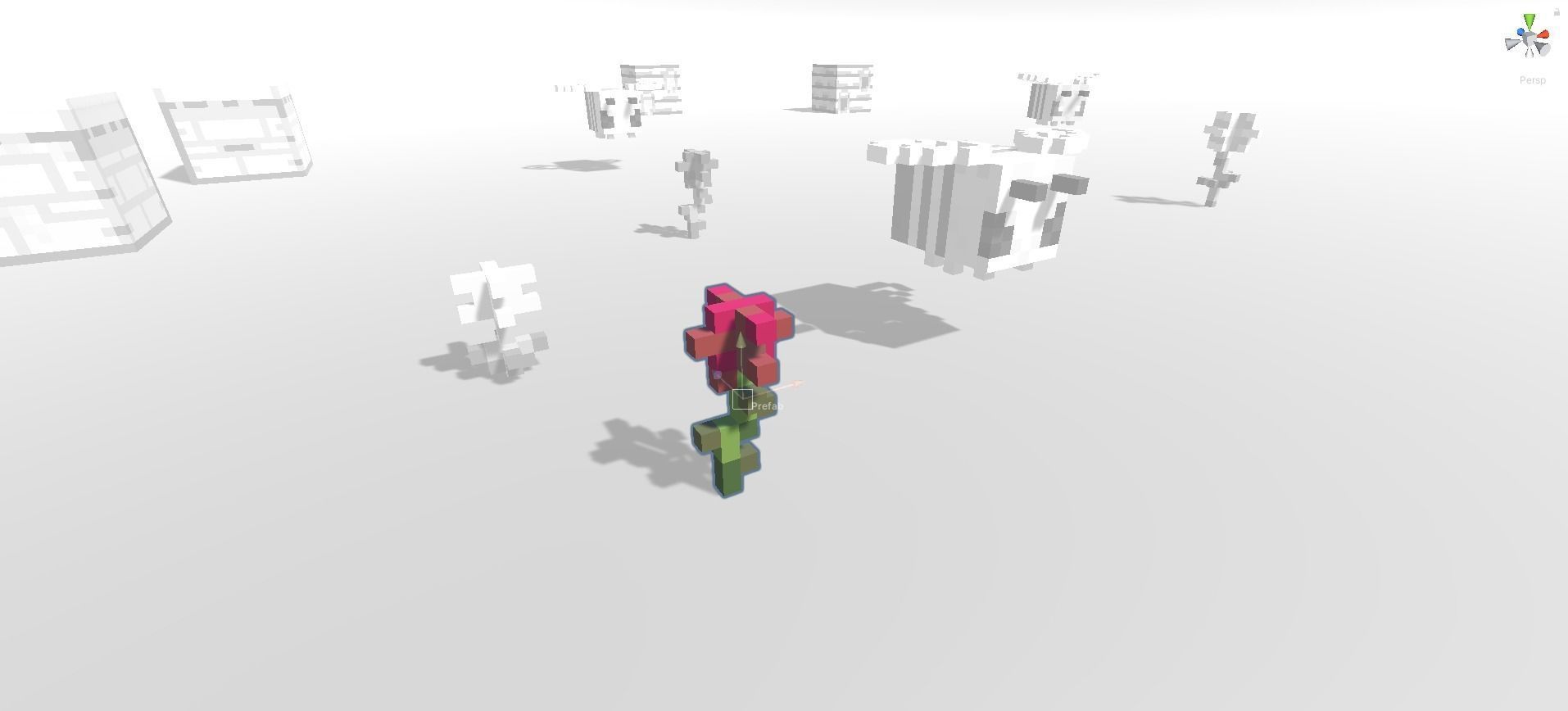 Block Pack Bee hive - block styled voxel bee hive Low-poly 3D model_17