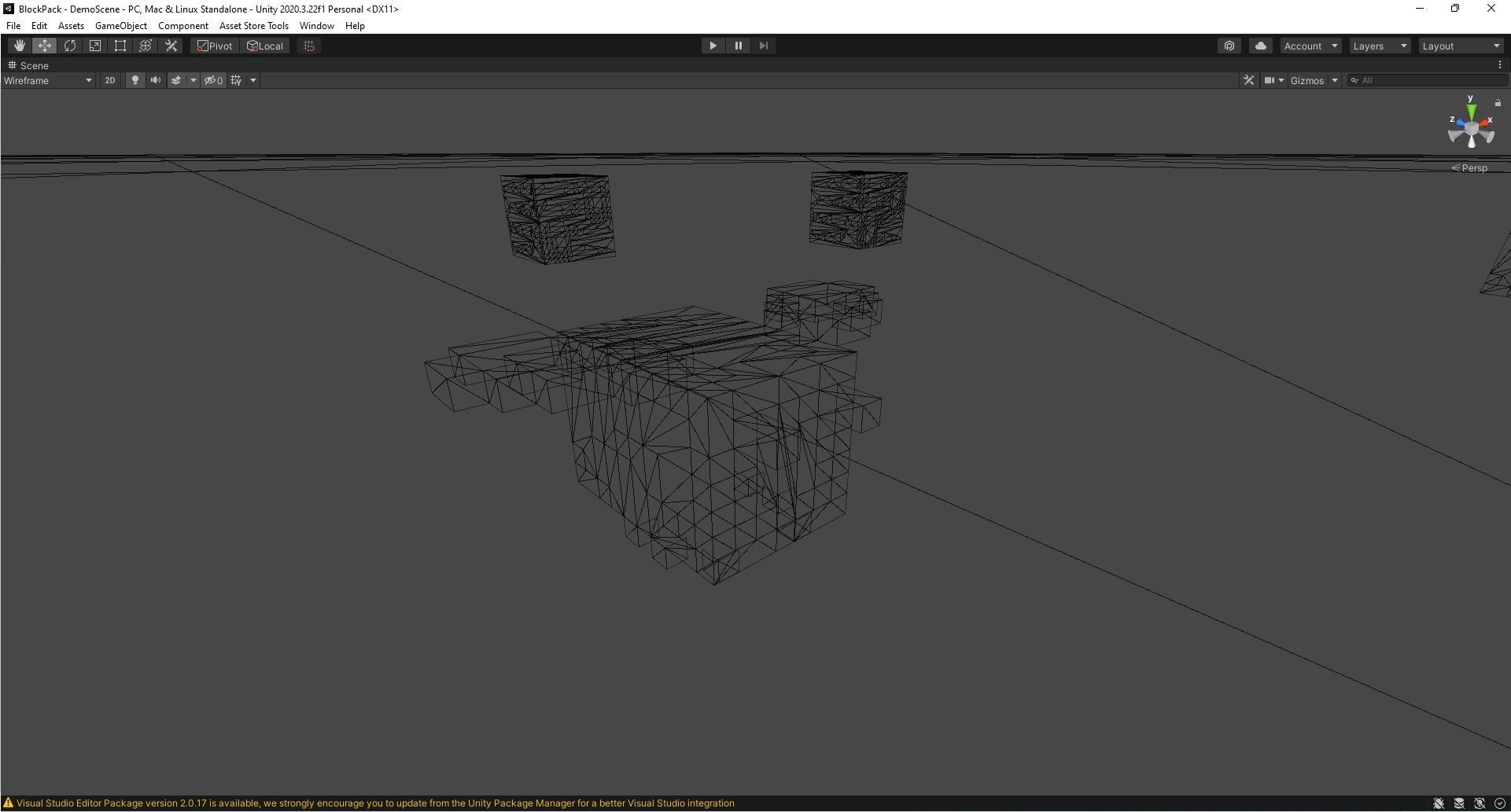 Block Pack Bee hive - block styled voxel bee hive Low-poly 3D model_22