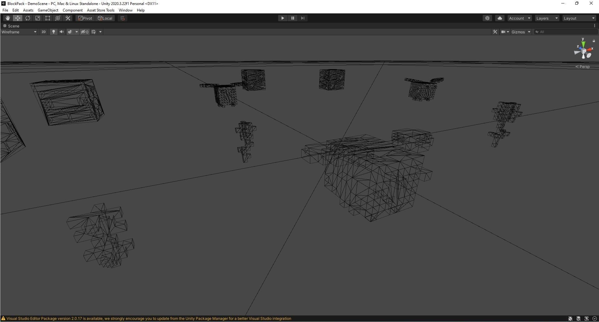 Block Pack Bee hive - block styled voxel bee hive Low-poly 3D model_23