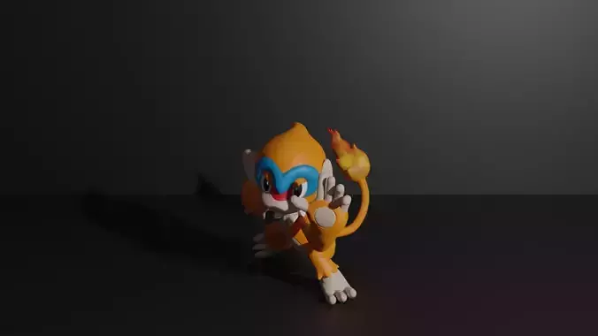 Monferno pokemon 3D print model