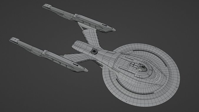 Star Trek Duderstadt-Class Starship Low-poly 3D model