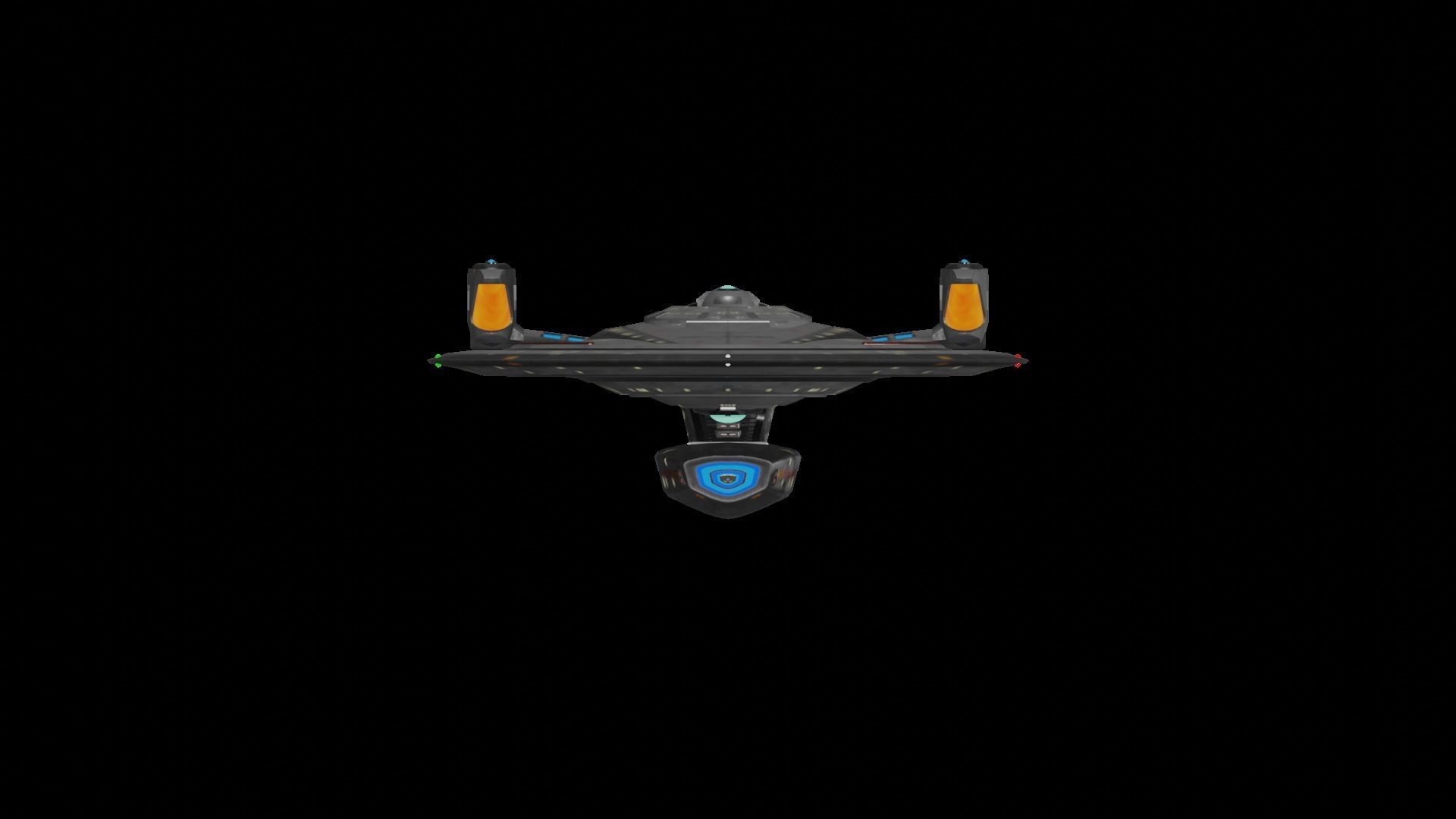 Star Trek Duderstadt-Class Starship Low-poly 3D model_3