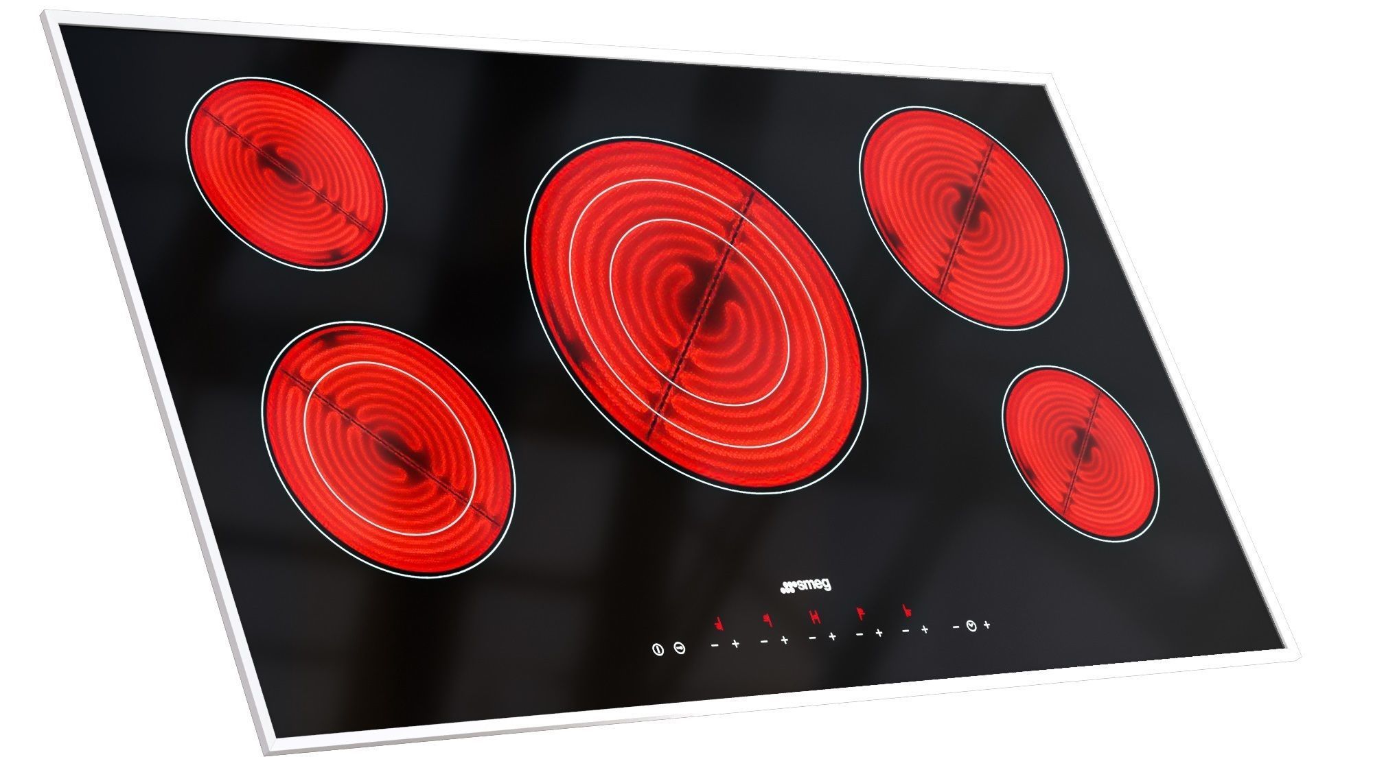 smeg range and cooktop Low-poly 3D model_11