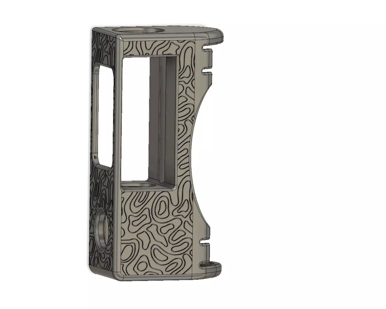 Boro Mechanical Mod reset connector by PRC topographic 3D print model