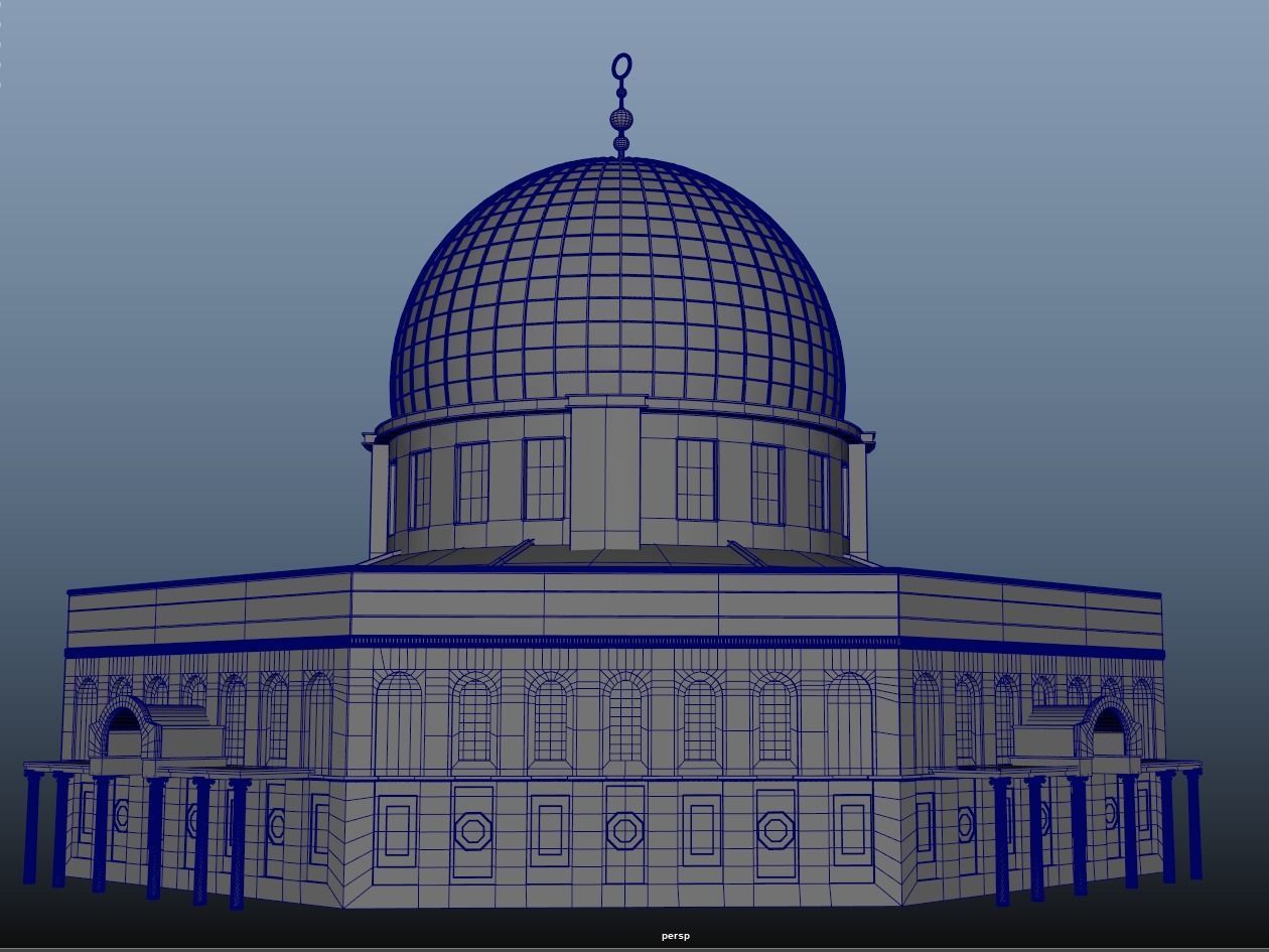 Dome Of The Rock Mosque 3D model_10