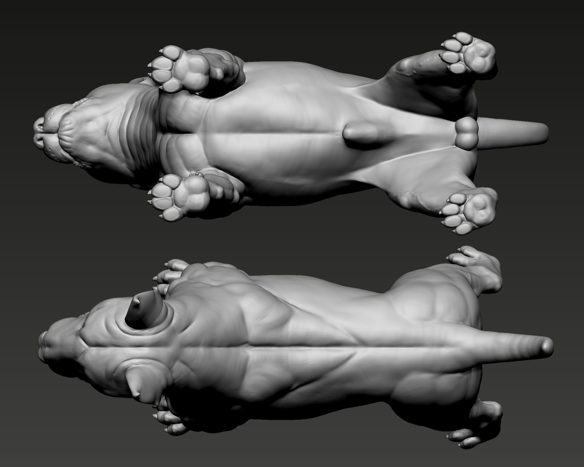 Bull Terrier Dog 3D print model_7