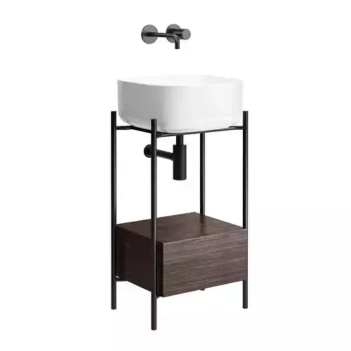 Diva 1 Floor Standing Vanity Unit by Scarabeo Ceramiche