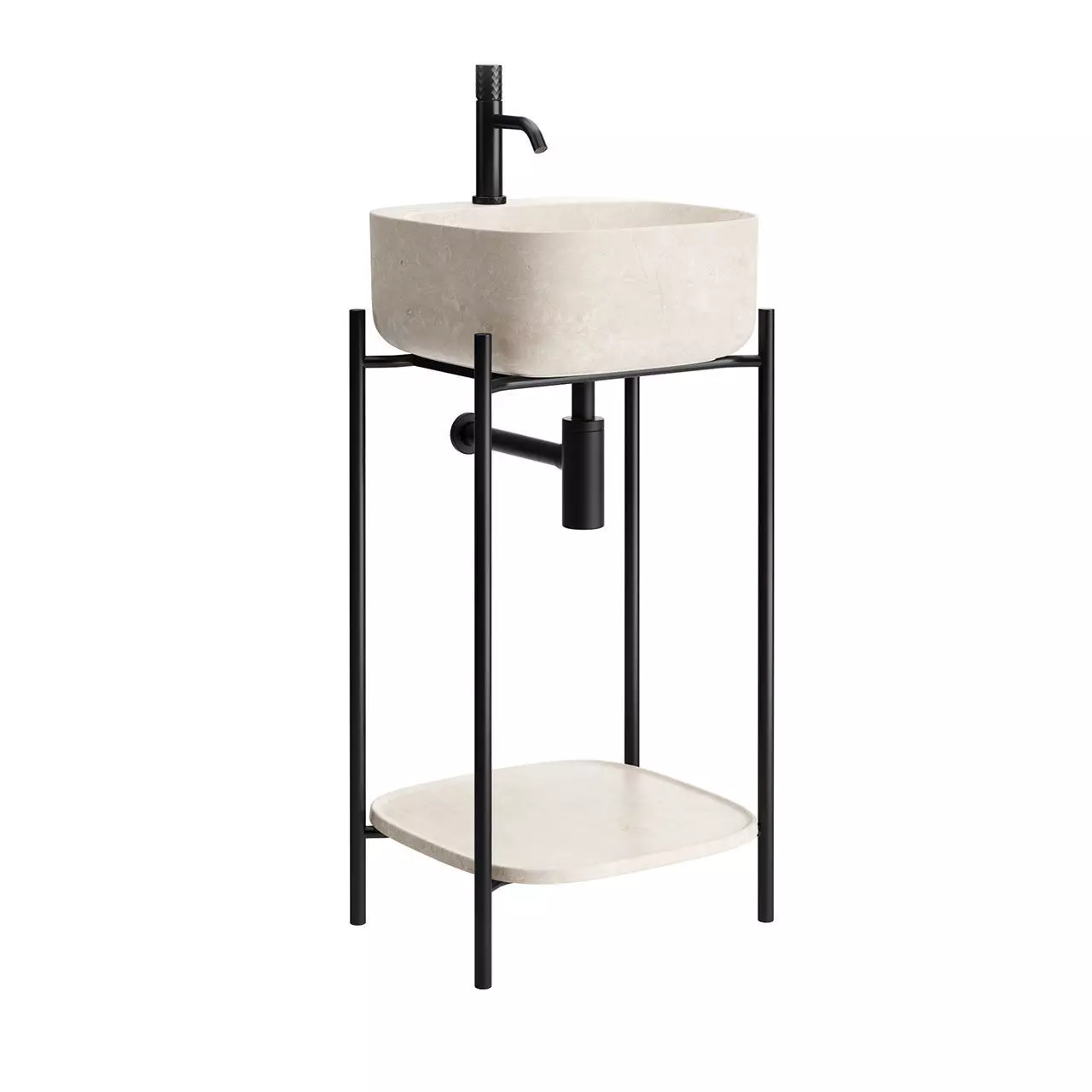 Diva 28 Floor Vanity Unit by Scarabeo Ceramiche 3D model_0