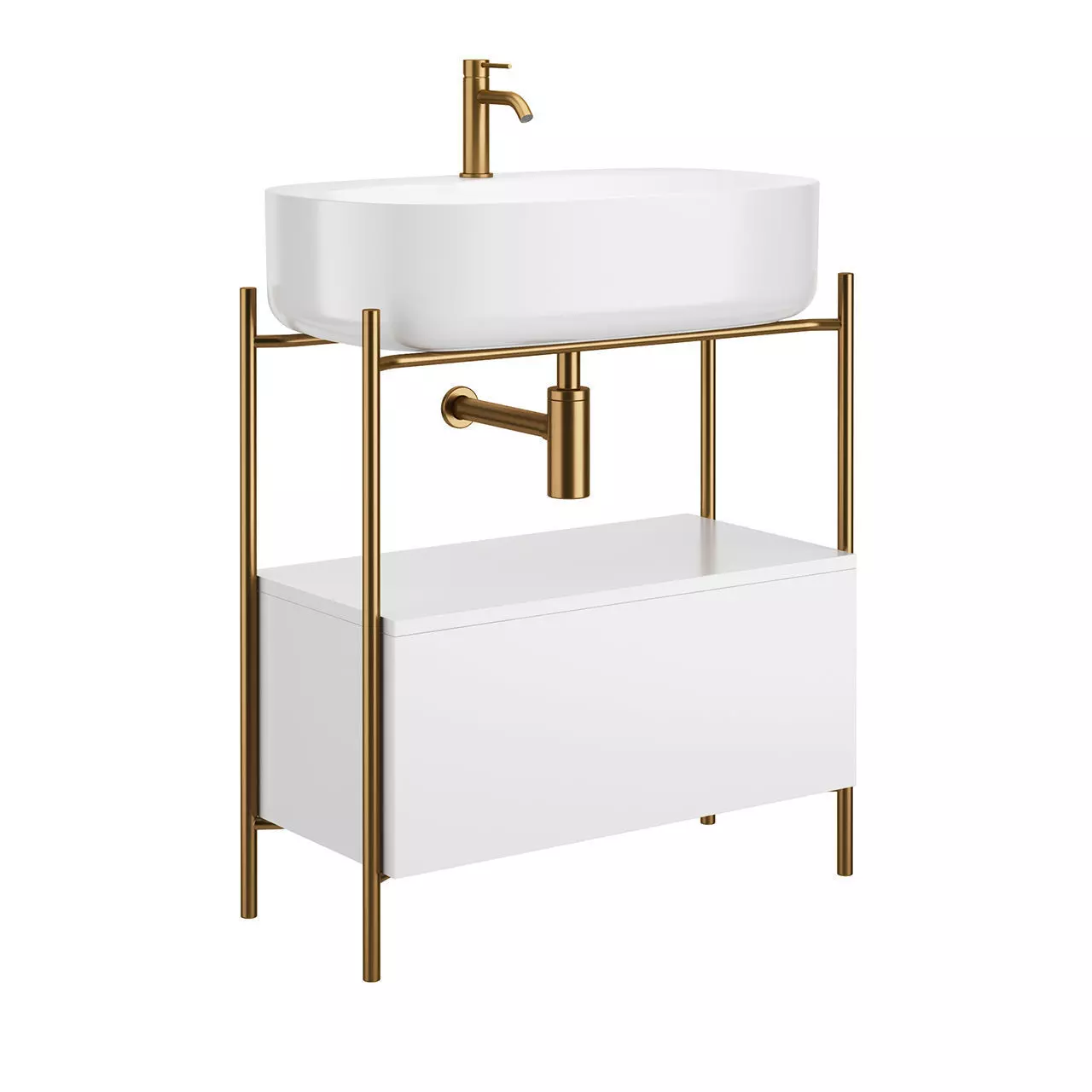 Diva 21 Floor Vanity Unit by Scarabeo Ceramiche 3D model_0