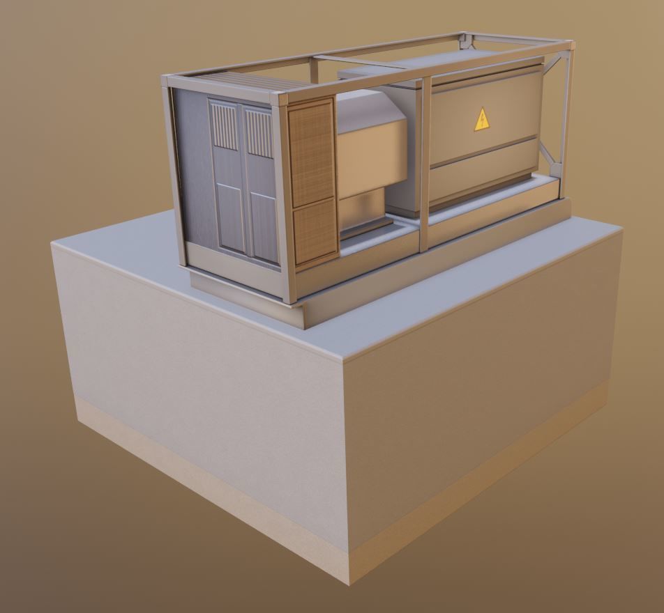 Power Storage Container Package 3D Model Collection_12