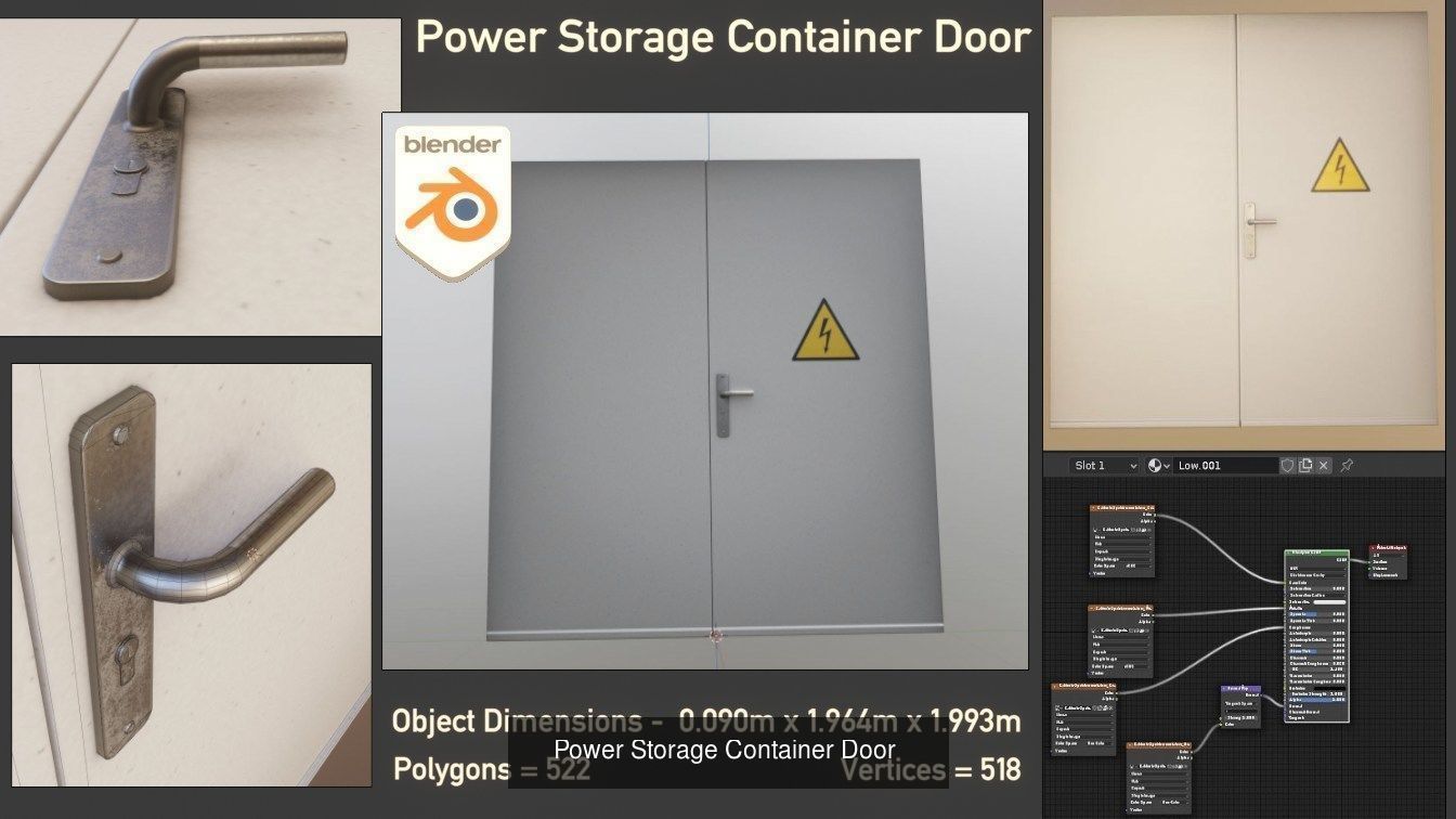 Power Storage Container Package 3D Model Collection_6