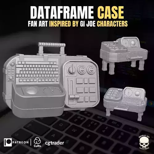 Dataframe Case 3D printable File For Action Figures