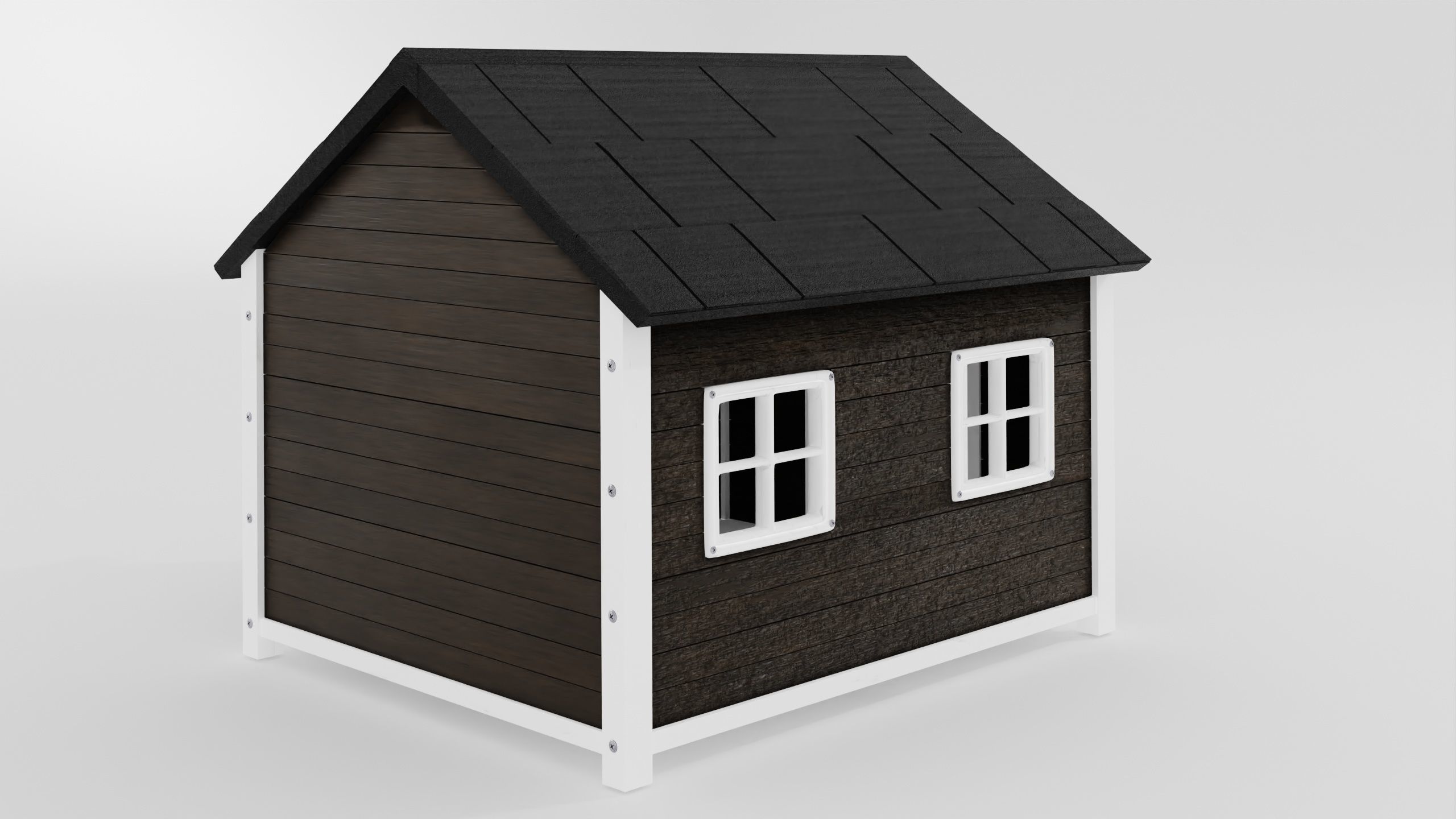 DogHouse03 dog house with roof 3D model_6