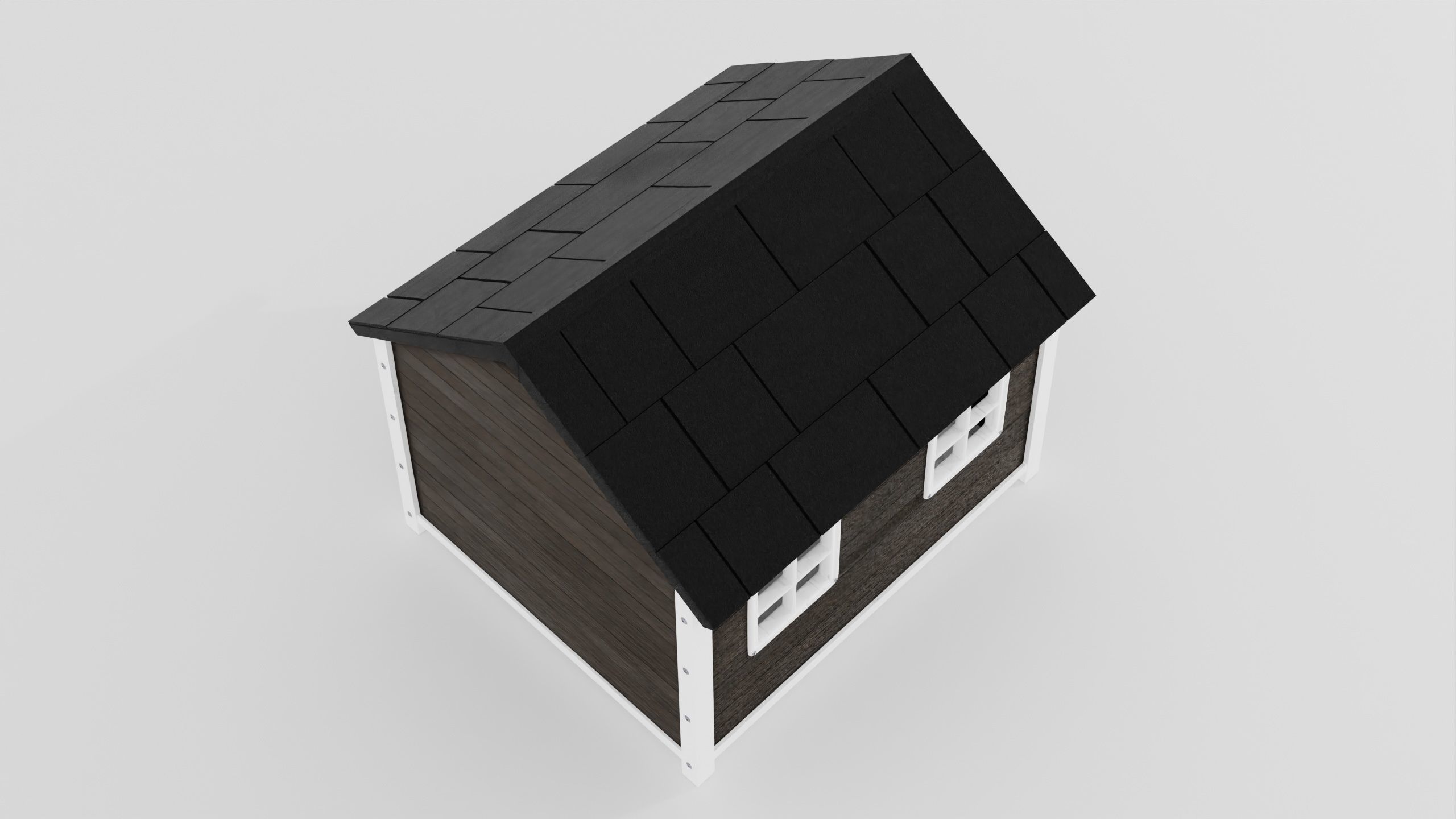 DogHouse03 dog house with roof 3D model_13