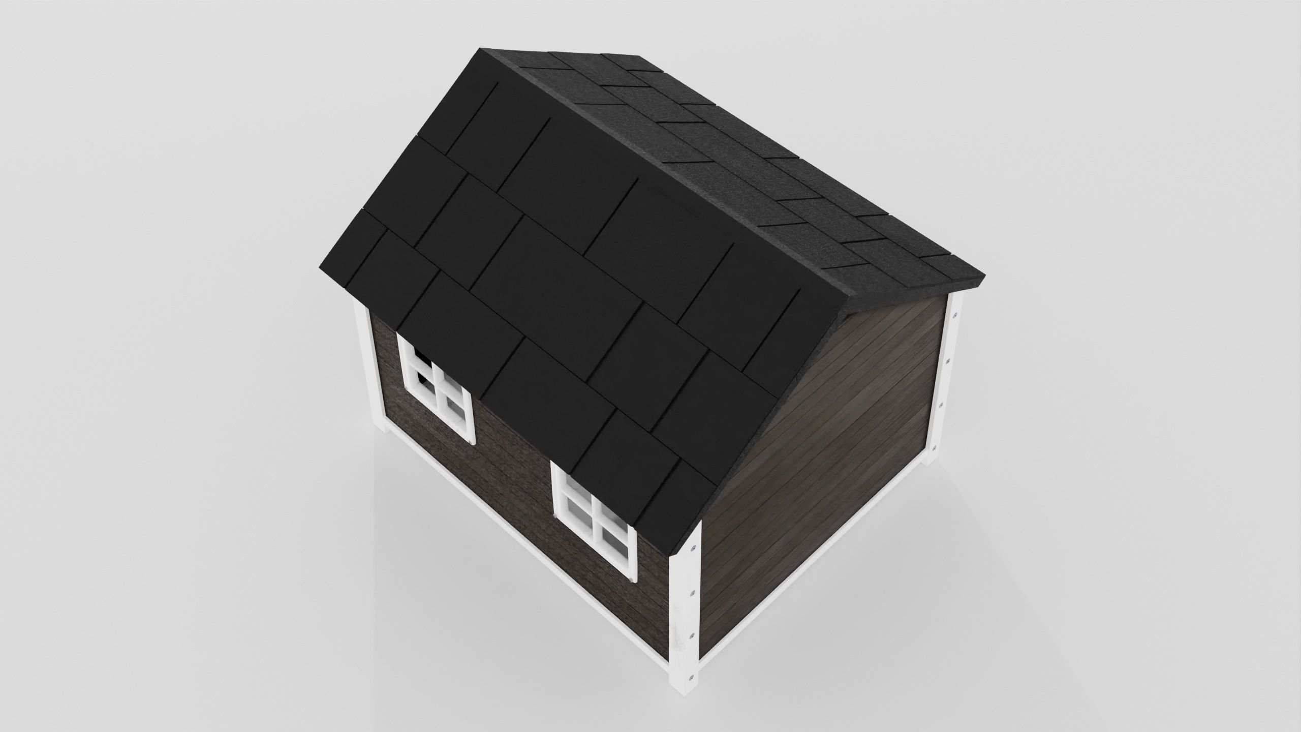 DogHouse03 dog house with roof 3D model_11