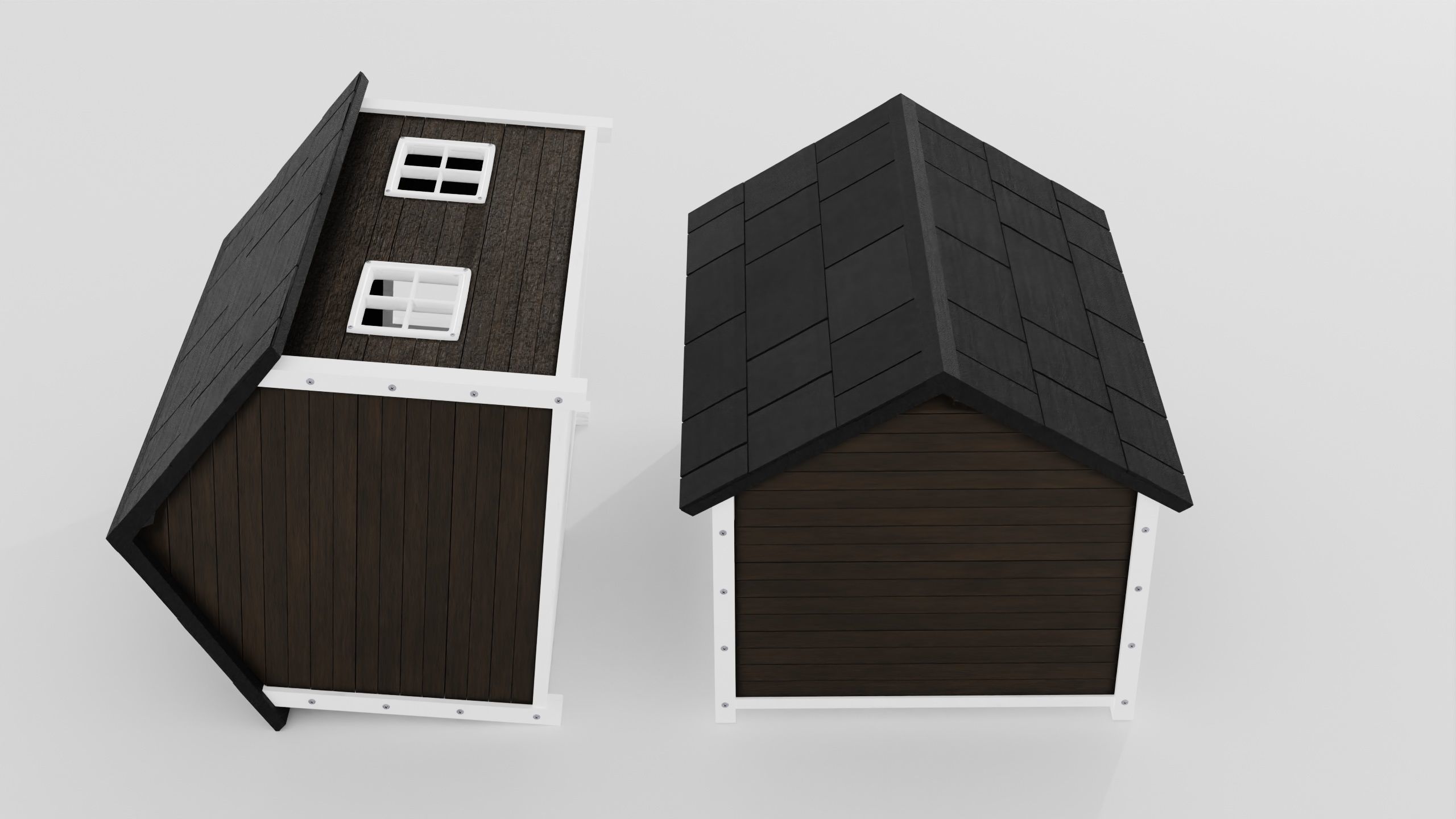 DogHouse03 dog house with roof 3D model_28