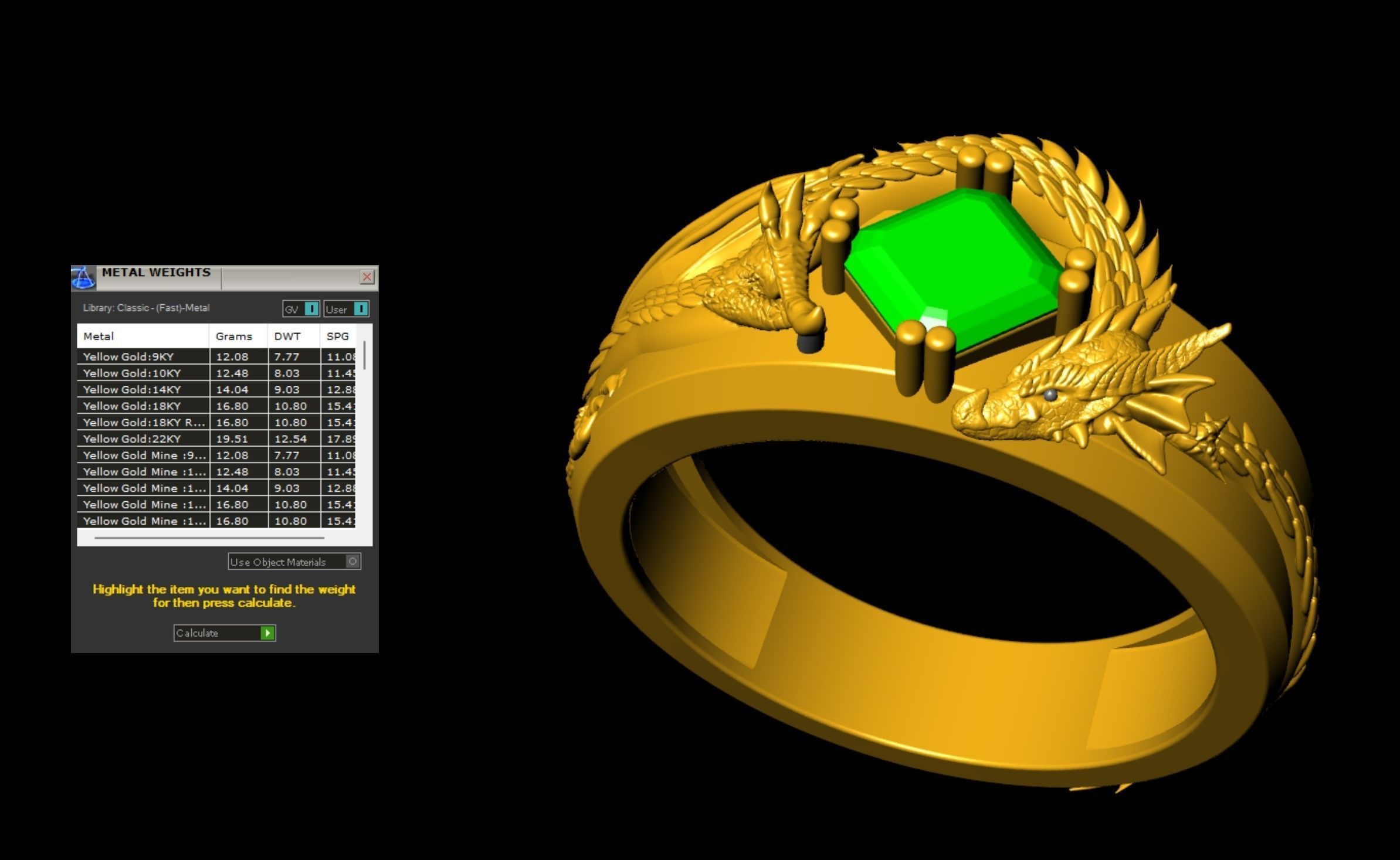 Dragon Signet Ring  3D print model_8