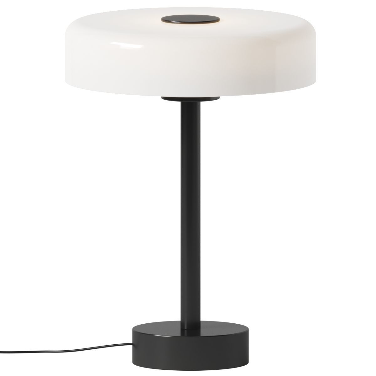 Blown Glass Disc Table Lamp - In Common With 3D model_1