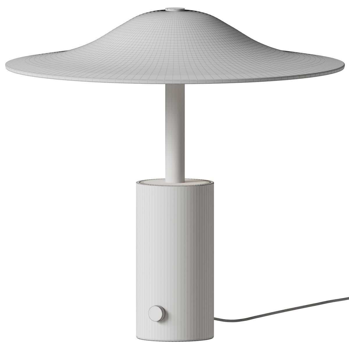 Ceramic Shade Table Lamp - In Common With 3D model_2