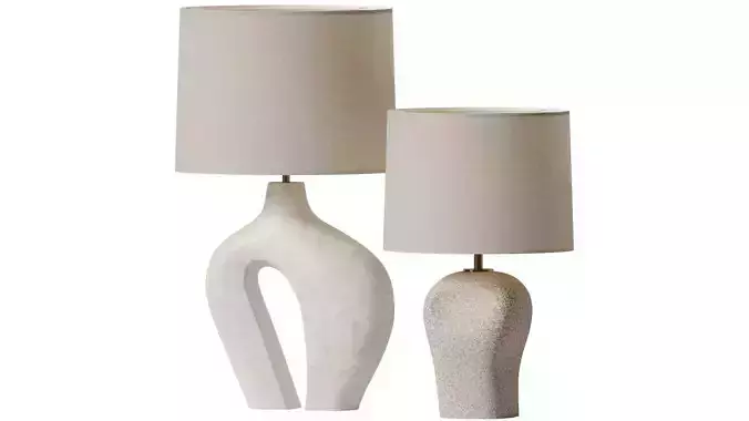 Large Hepworth and Blob Lamp - Kassandra Thatcher 3D model