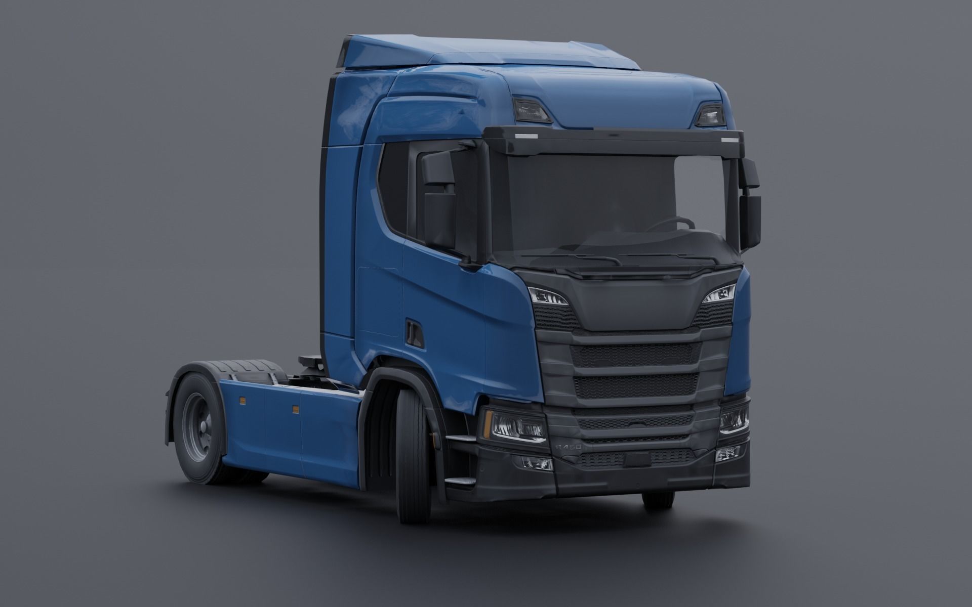 Generic truck Low-poly 3D model_1
