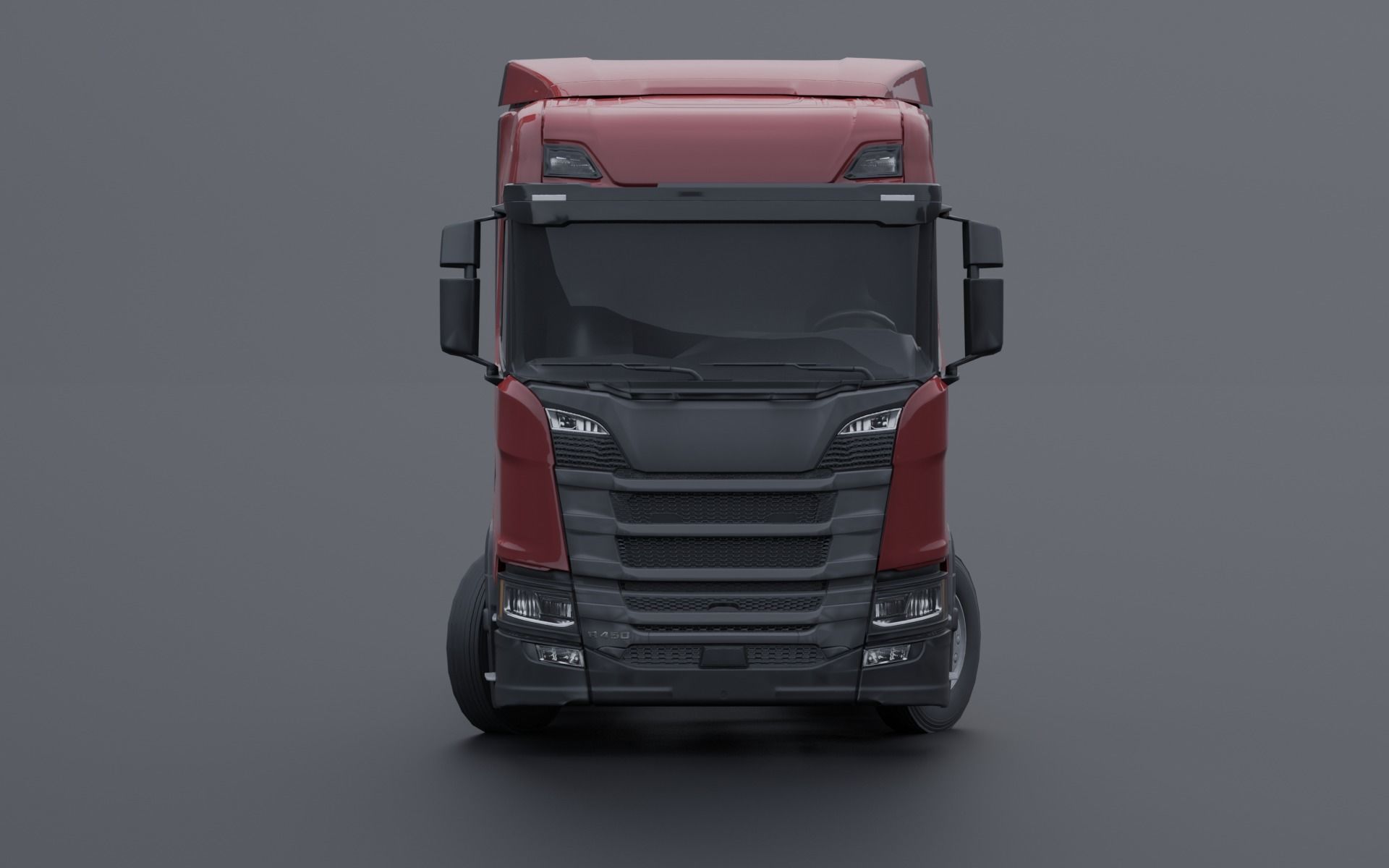 Generic truck Low-poly 3D model_4