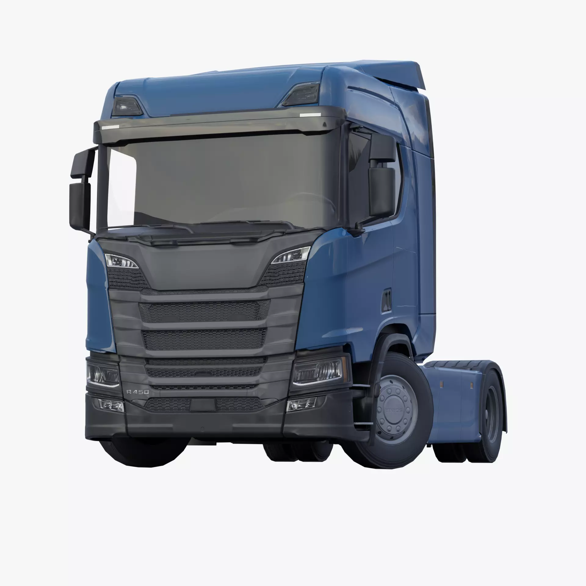 Generic truck Low-poly 3D model_0