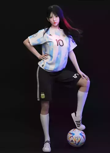 woman 1 silhouette of with soccer ball