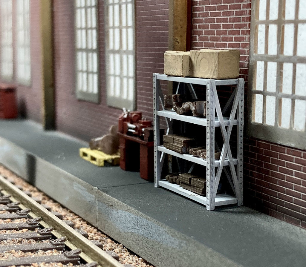 DET-0007 Roundhouse interior set of 17 items H0-scale 3D print model_4