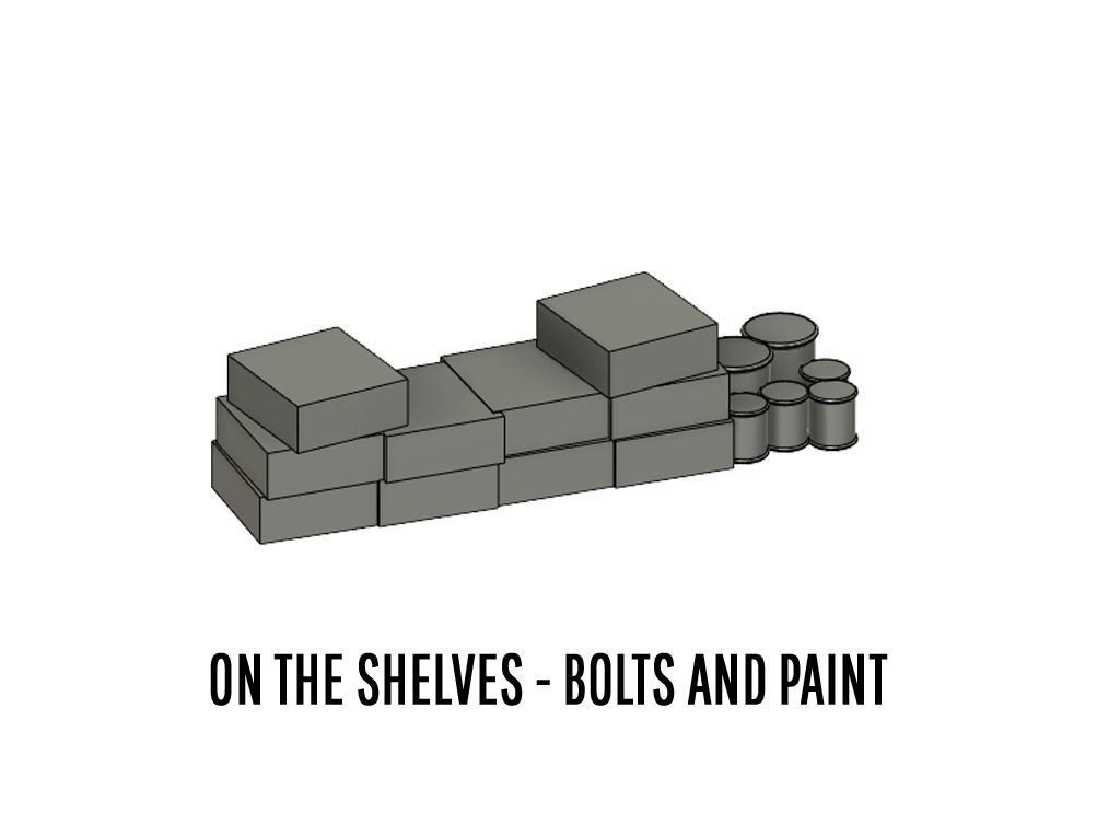 DET-0007 Roundhouse interior set of 17 items H0-scale 3D print model_18