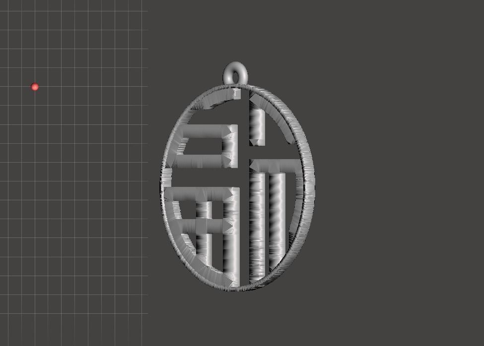 Chineese Symbol - Luck 3D print model_5