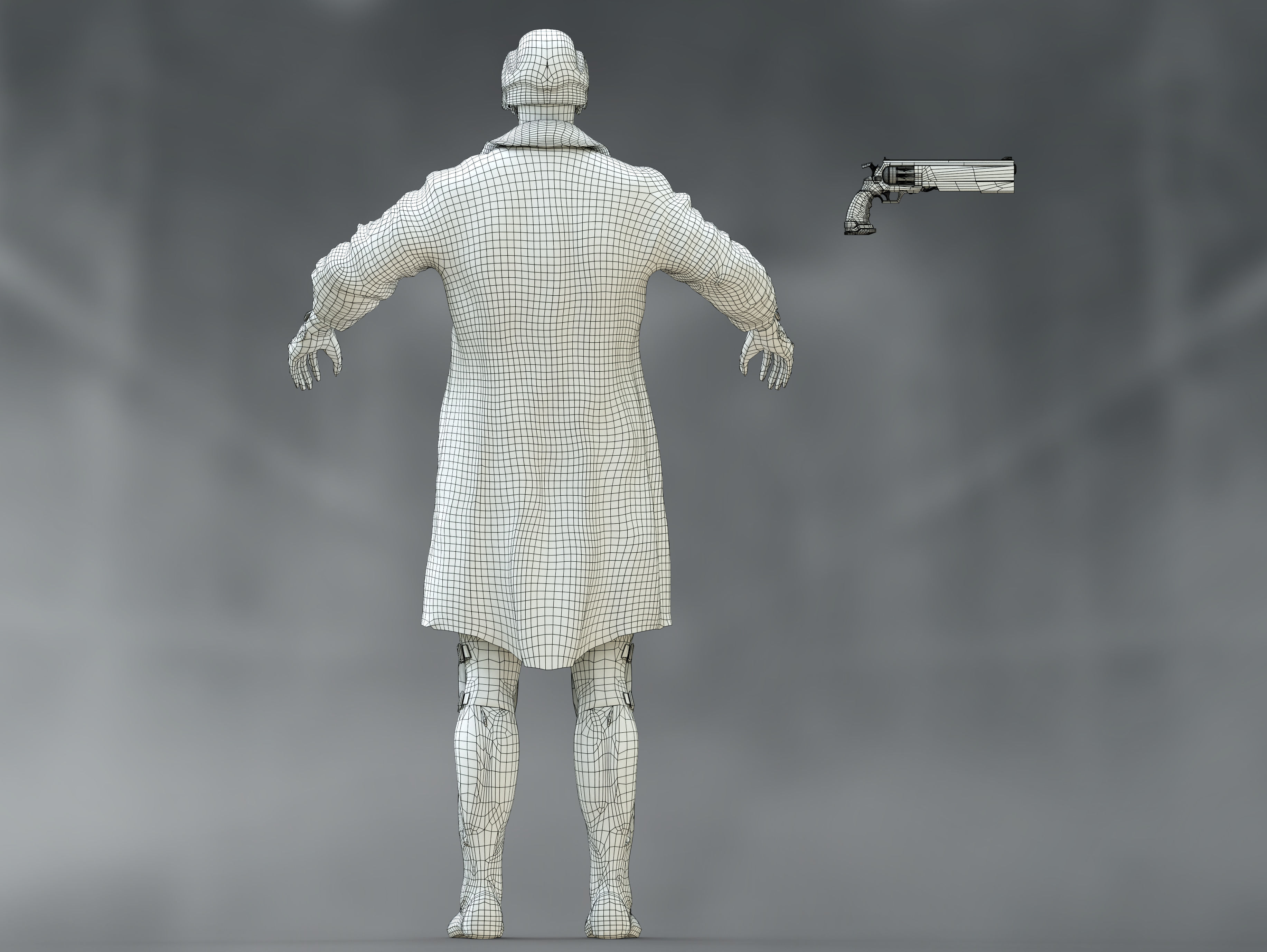 Sci Fi Military Police  Low-poly 3D model_12